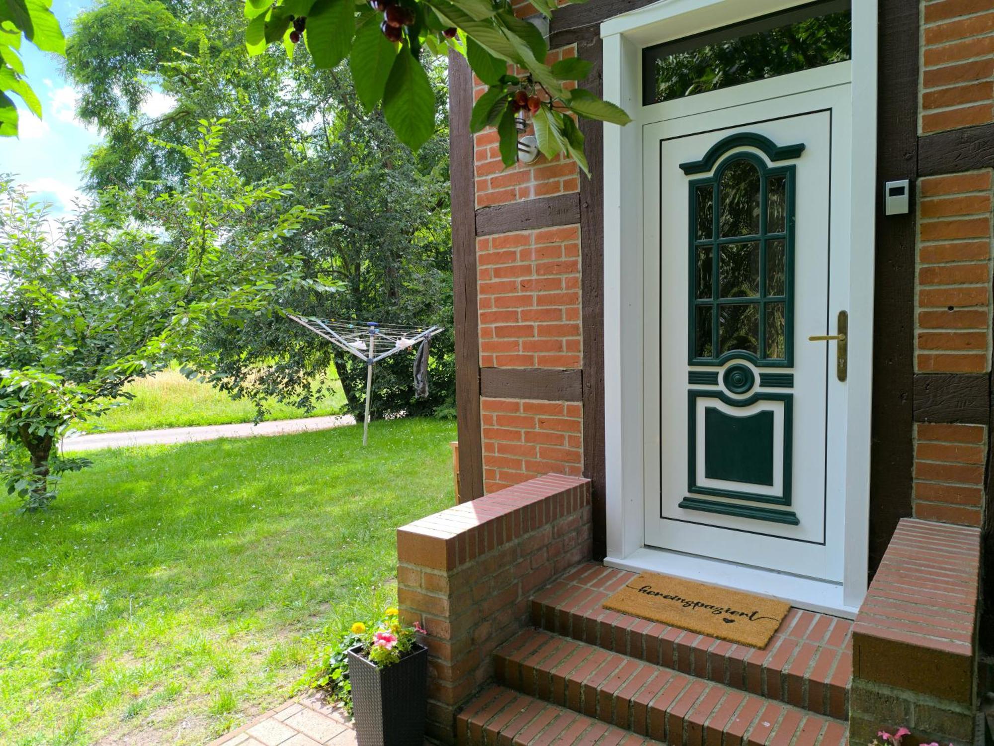 Ferienwohnung Deichblick Cumlosen Luaran gambar